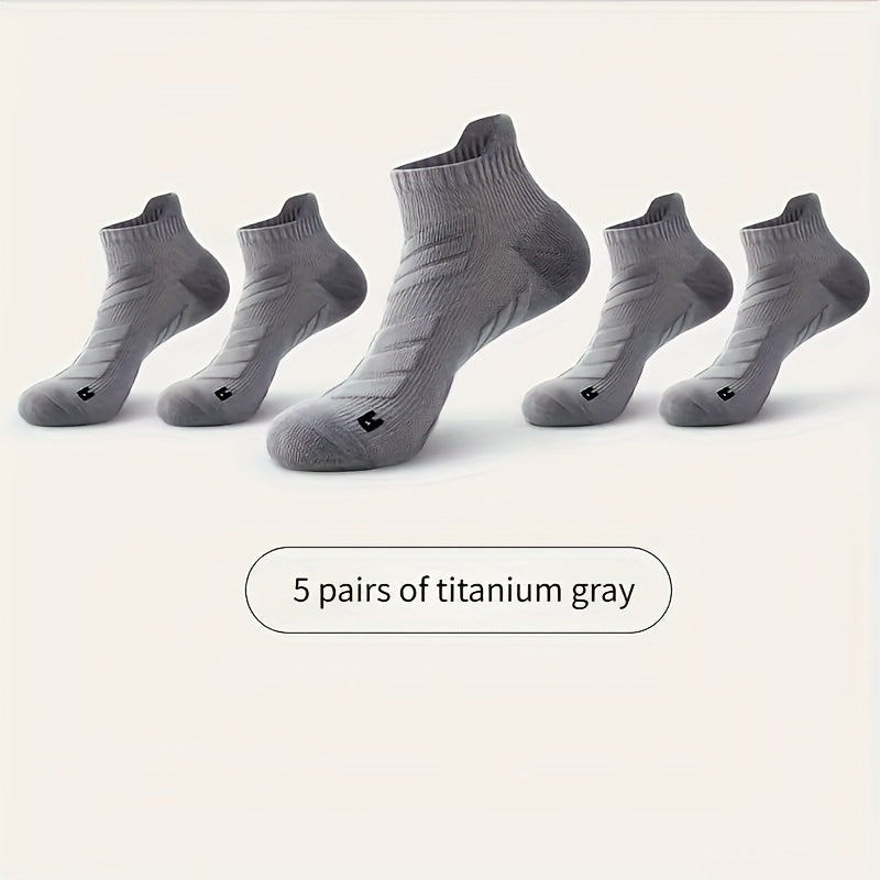 Men's Sports Socks Pack With Ankle Support For Running Basketball