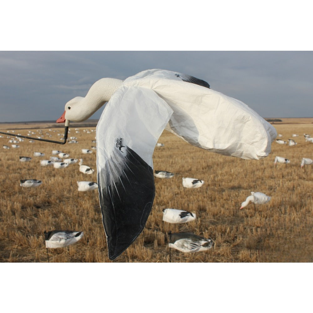 Snow Goose Flapping Motion Decoy For Marsh And Field Hunting Gear