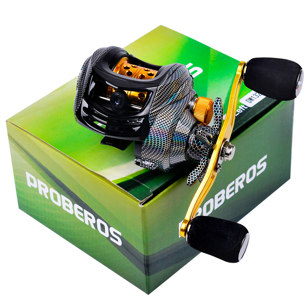 PROBEROS Copper Alloy Water Droplet Fishing Wheel Ambidextrous Rotation