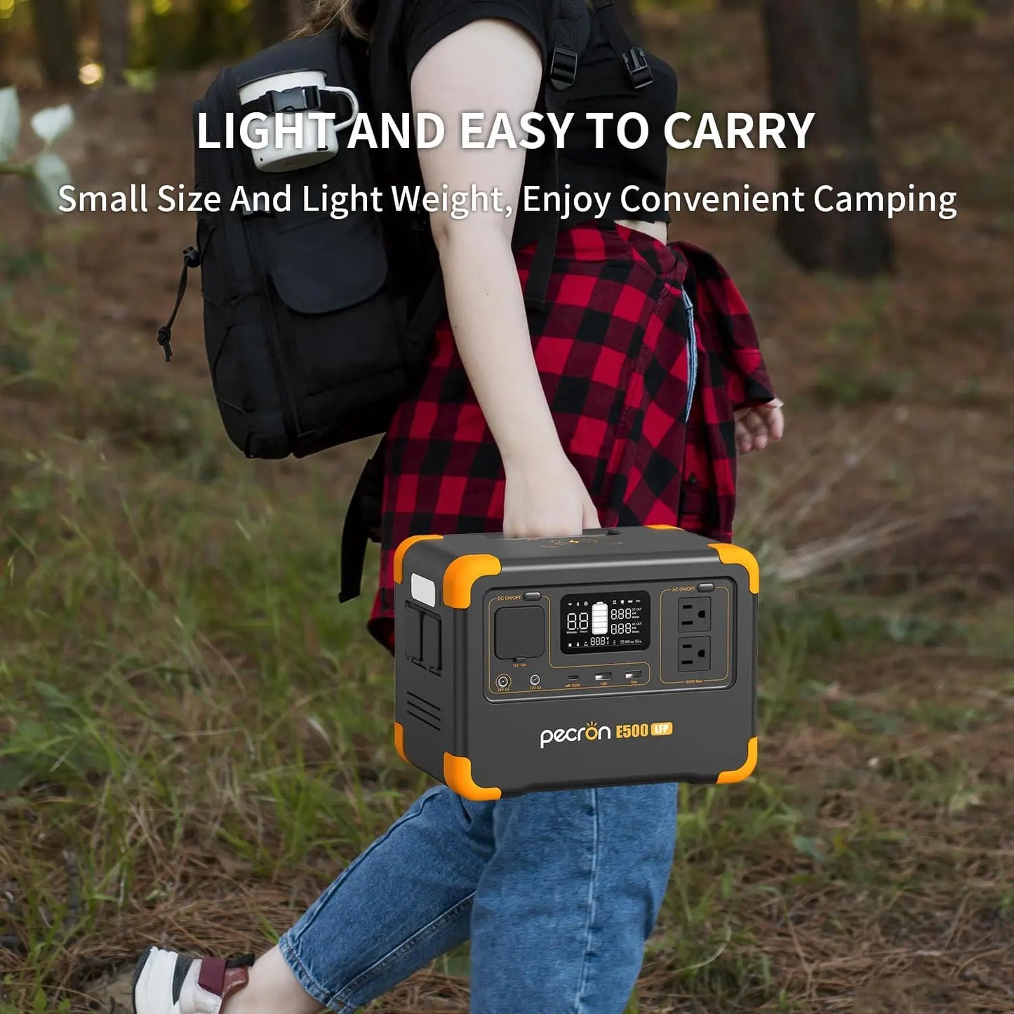 Portable Power Station 576Wh LiFePO4 Battery Solar Generator 600W