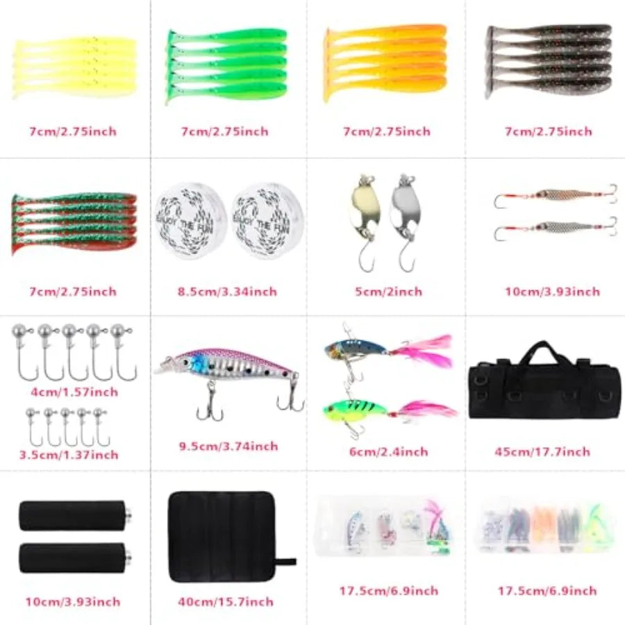 Telescopic Fishing Rods And Reels Combo Set With Storage Bag