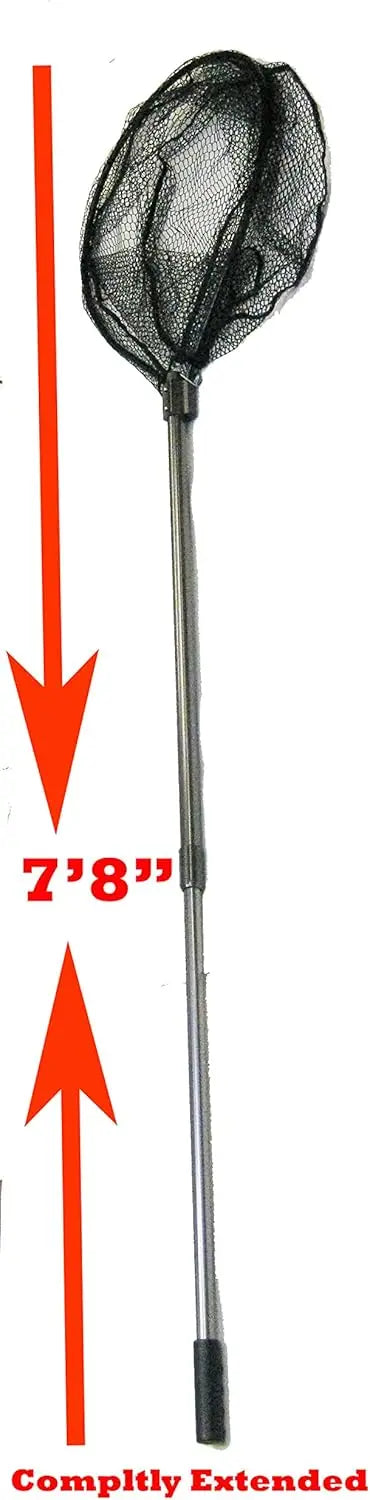 Retractable Aluminum Fishing Landing Net With Telescopic Handle