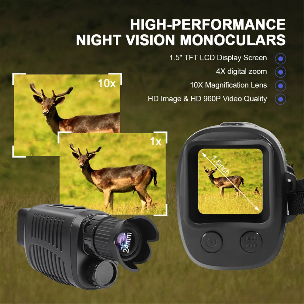 Hign-concerned R7 Digital Night Vision Monocular 5X Zoom Infrared Night Goggles For Hunting Camping Travel