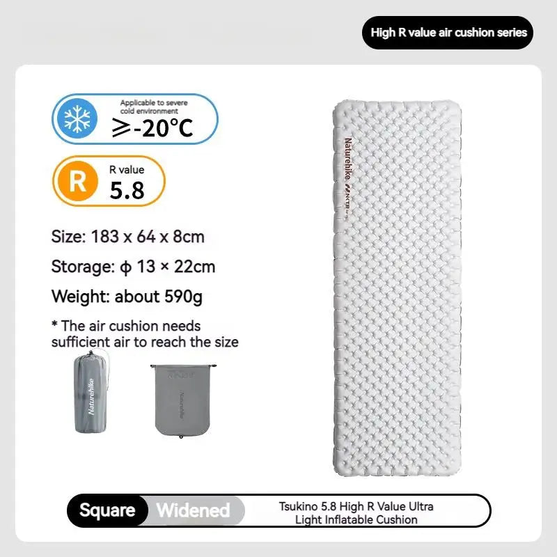 Naturehike R Value 5.8 Inflatable Sleeping Mattress Ultralight