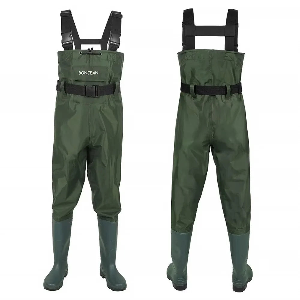 Waterproof Fishing Waders With Boots Breathable Unisex Overalls Kit