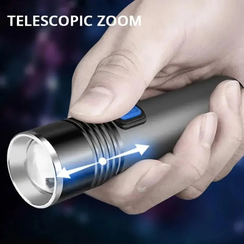 USB Rechargeable UV Flashlight 395nm For Pet Urine Detection