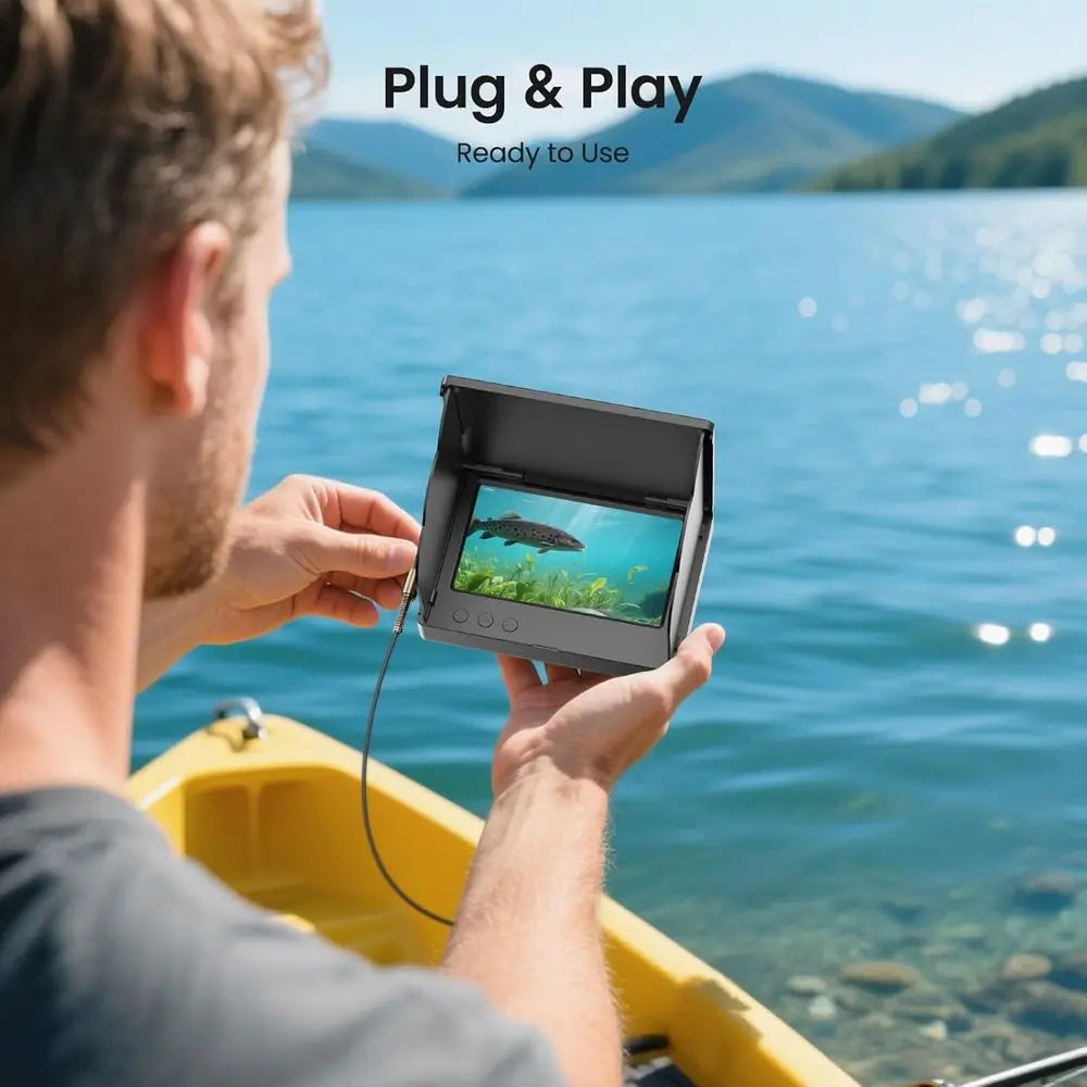 Underwater Fishing Camera 4.3 Inch LCD Night Vision 5000mAh Battery