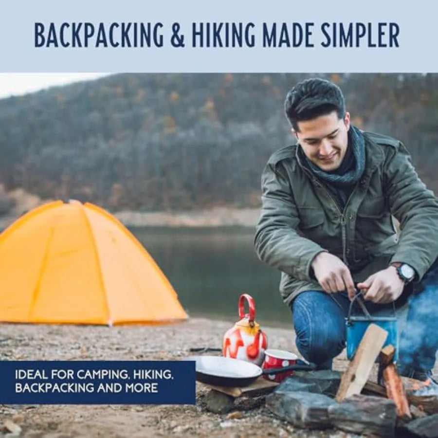 Harmony House Foods Backpacking Kit Lightweight Meals Resealable Pouches