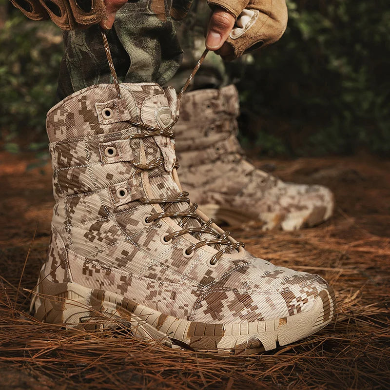 Louis Kadhrcn Men Hiking Boots Lightweight Tactical Outdoor Footwear