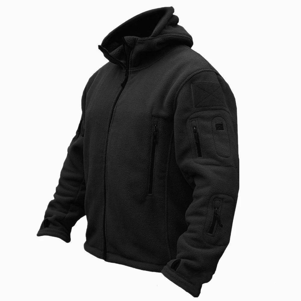 CN Military Winter Fleece Tactical Jacket Hooded For Outdoors