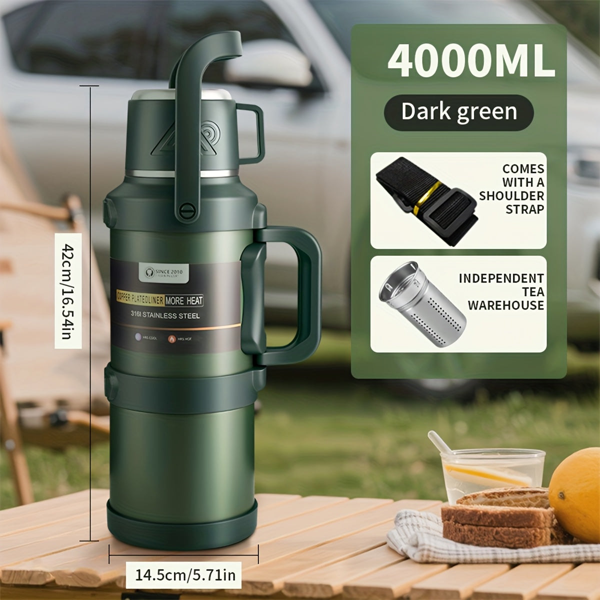 Insulated 316 Stainless Steel bottle For Outdoor Travel