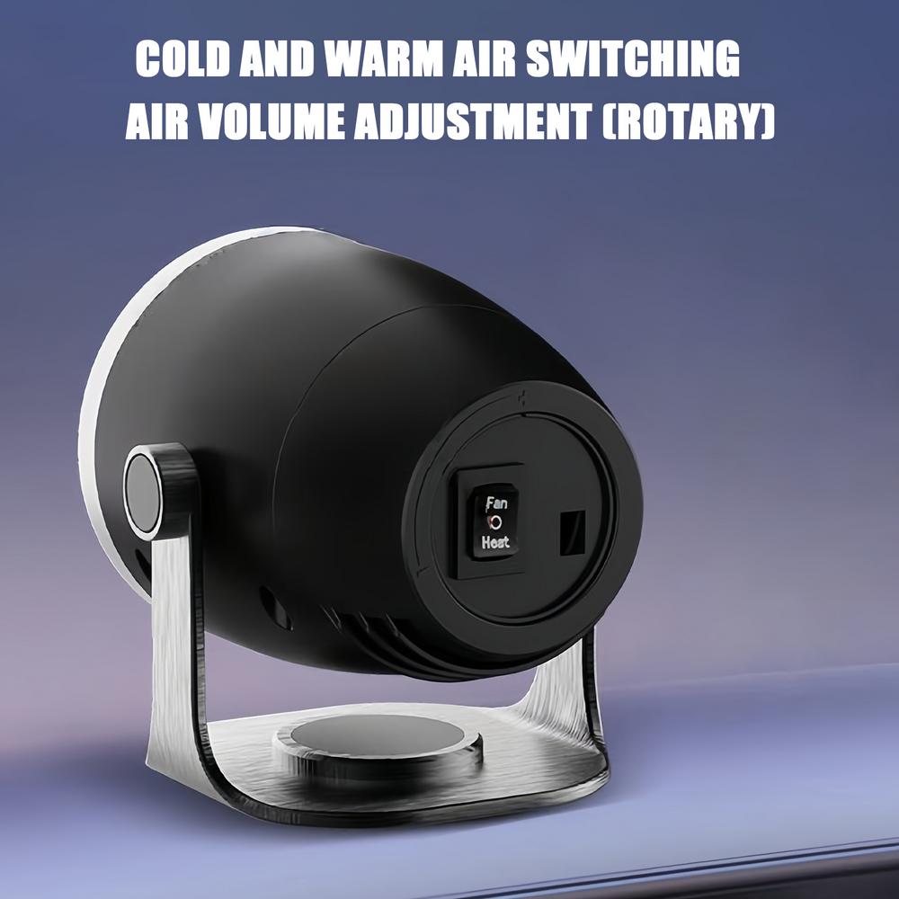 Vehicle Mounted Dual Purpose Heater With USB Power And Rotation