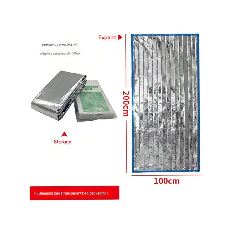 Thickened Reversible Survival Blanket for Camping and Mountaineering