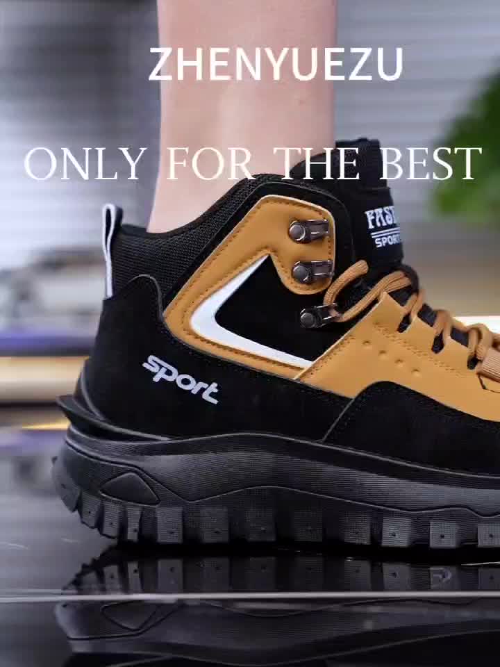 Zhenyuezu All Season High Top Hiking Boots Lightweight Comfort