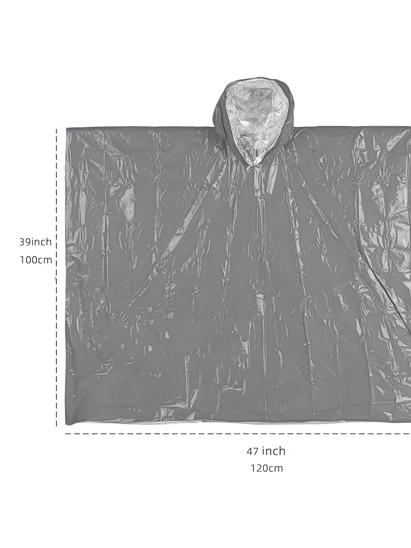 Emergency Survival Outdoor Hooded Rain Poncho High Visibility