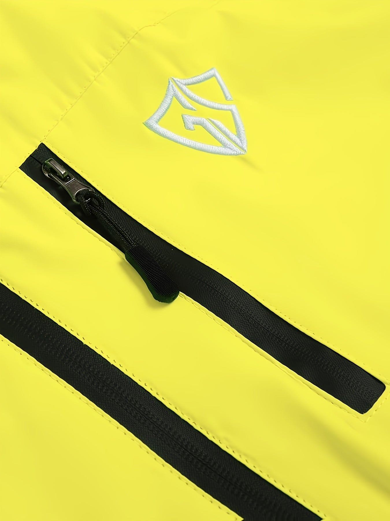 Men's Waterproof Rain Jacket With Hood And Windproof Zippered Pockets