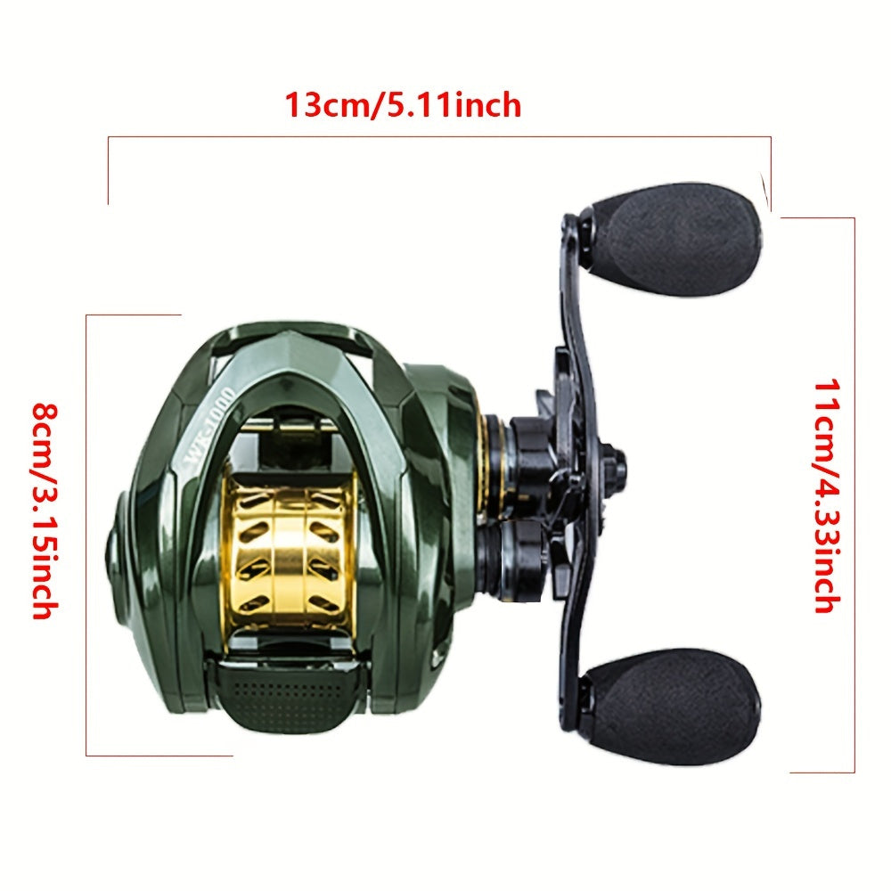 MKZ Baitcasting Fishing Reel 20lb Drag 7.2 Gear Ratio