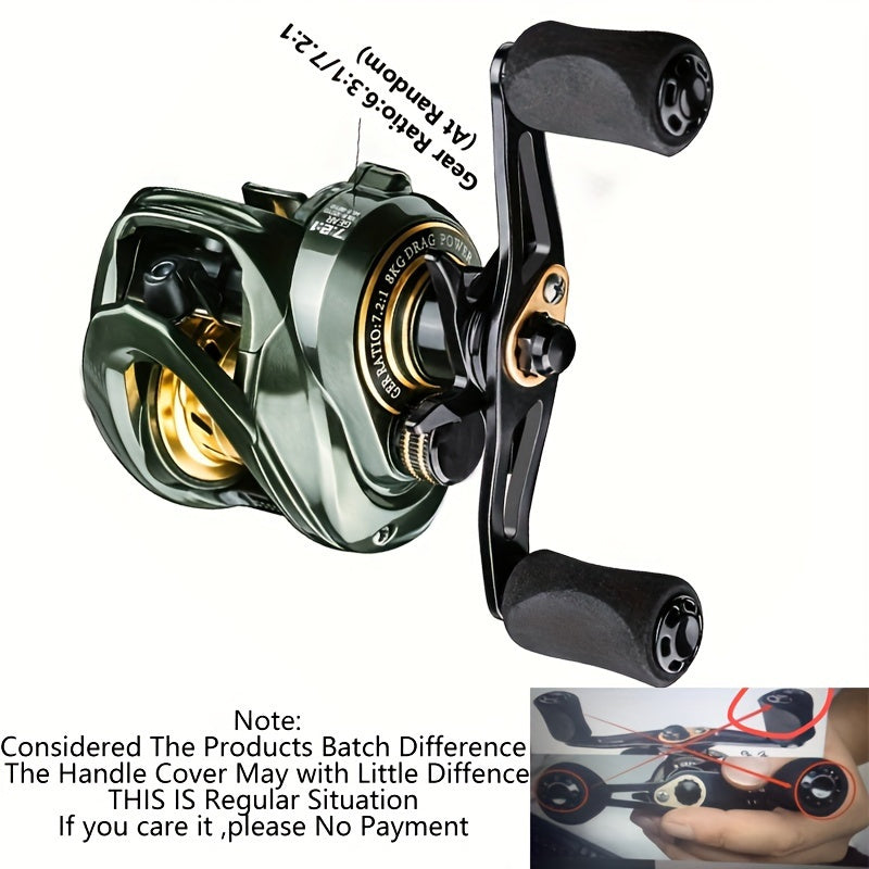 MKZ Baitcasting Fishing Reel 20lb Drag 7.2 Gear Ratio