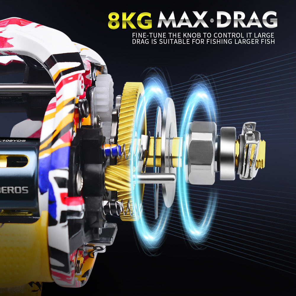 PROBEROS Heavy-Duty Alloy Spinning Fishing Reel Ambidextrous Saltwater