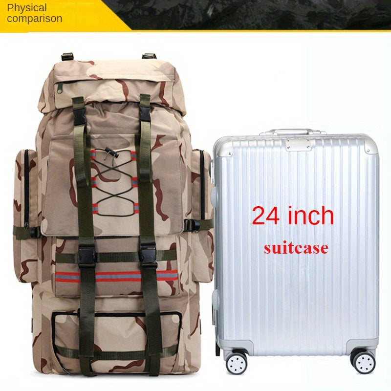 Extra Large Outdoor Camping Backpack 70L Oxford Cloth Mountaineering Travel