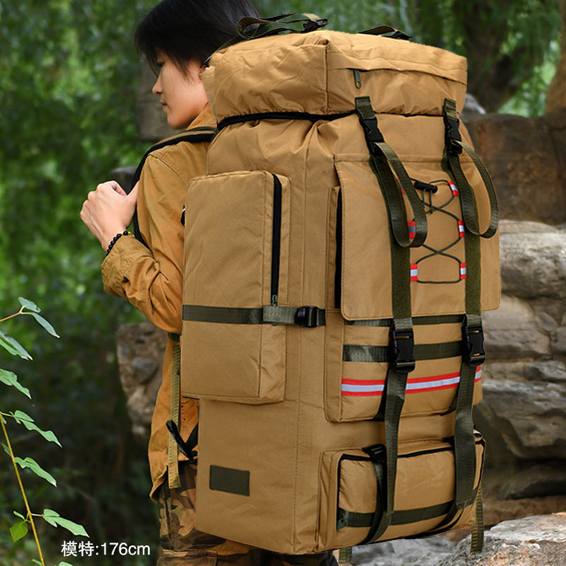 Extra Large Outdoor Camping Backpack 70L Oxford Cloth Mountaineering Travel