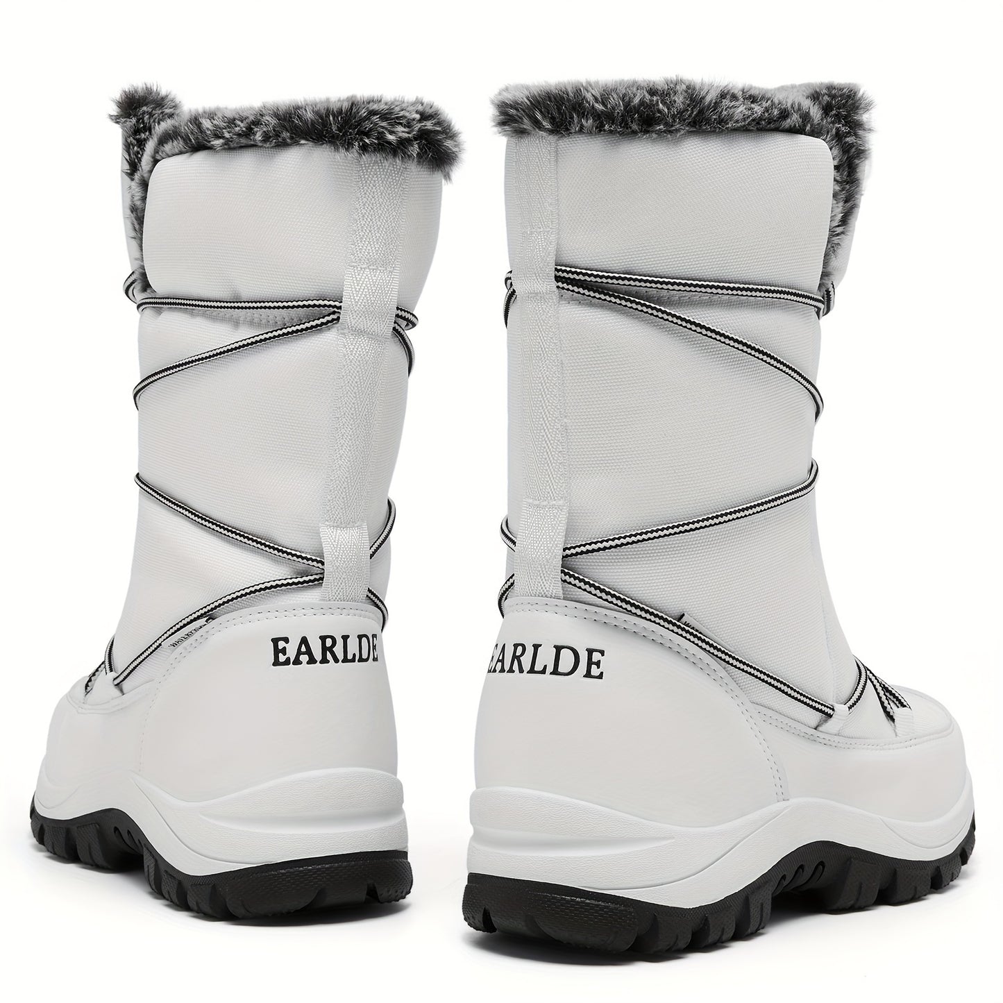 EARLDE Women's Waterproof Winter Snow Boots Lightweight Anti Slip Warm