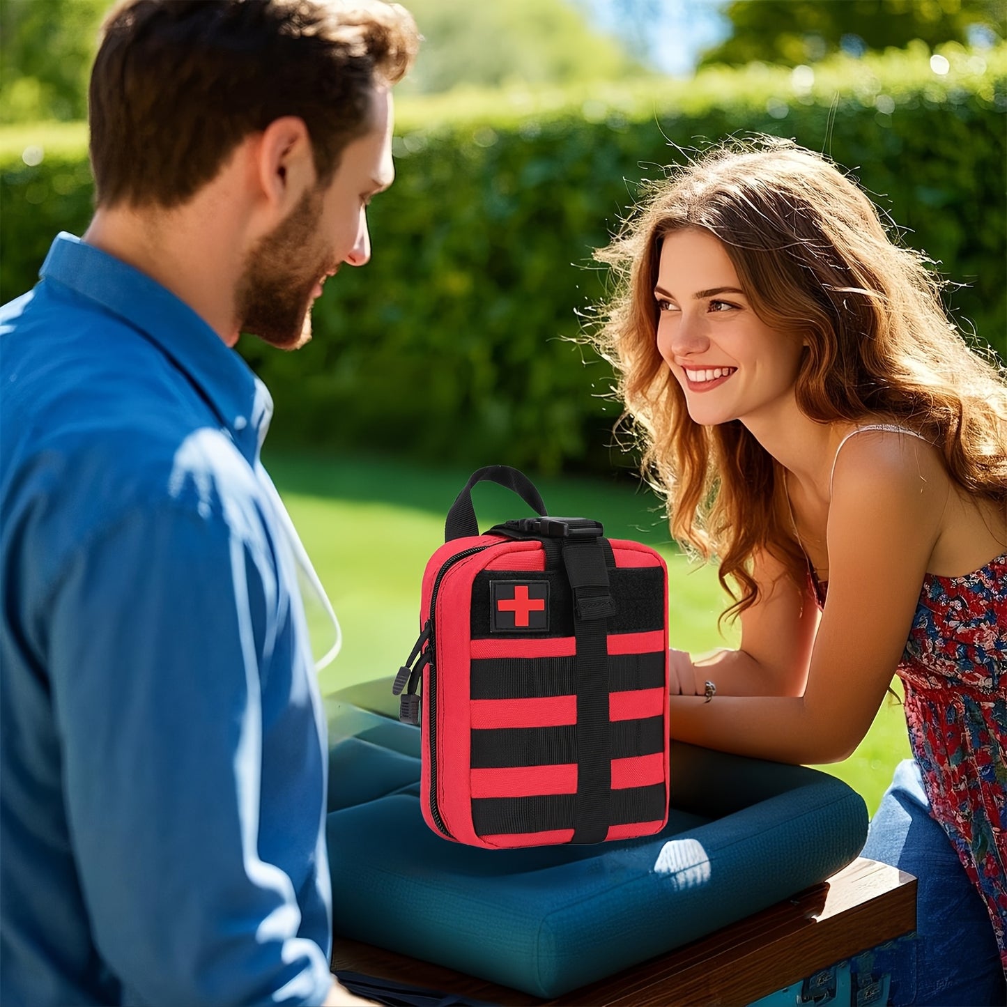 379pcs Of Multi-functional First Aid Kits Essential Safety Supplies for Home Outdoor Hiking And Exploration Portable First Aid Kits Equipped with Scissors Tweezers Etc Perfect Gifts for Family Members Husbands Or Friends Meet