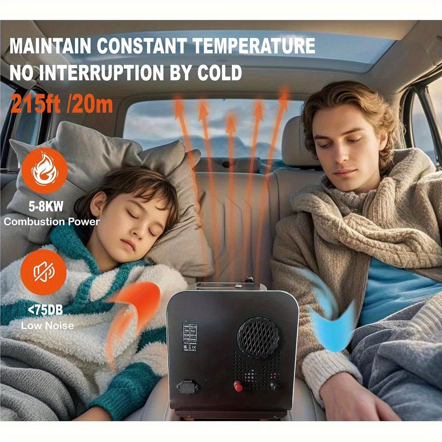 WIPPRO Diesel Heater All In One 8KW 12V LCD Display