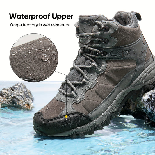 Men'S Hiking Boots Outdoor Mid Trekking Backpacking Mountaineering Shoes