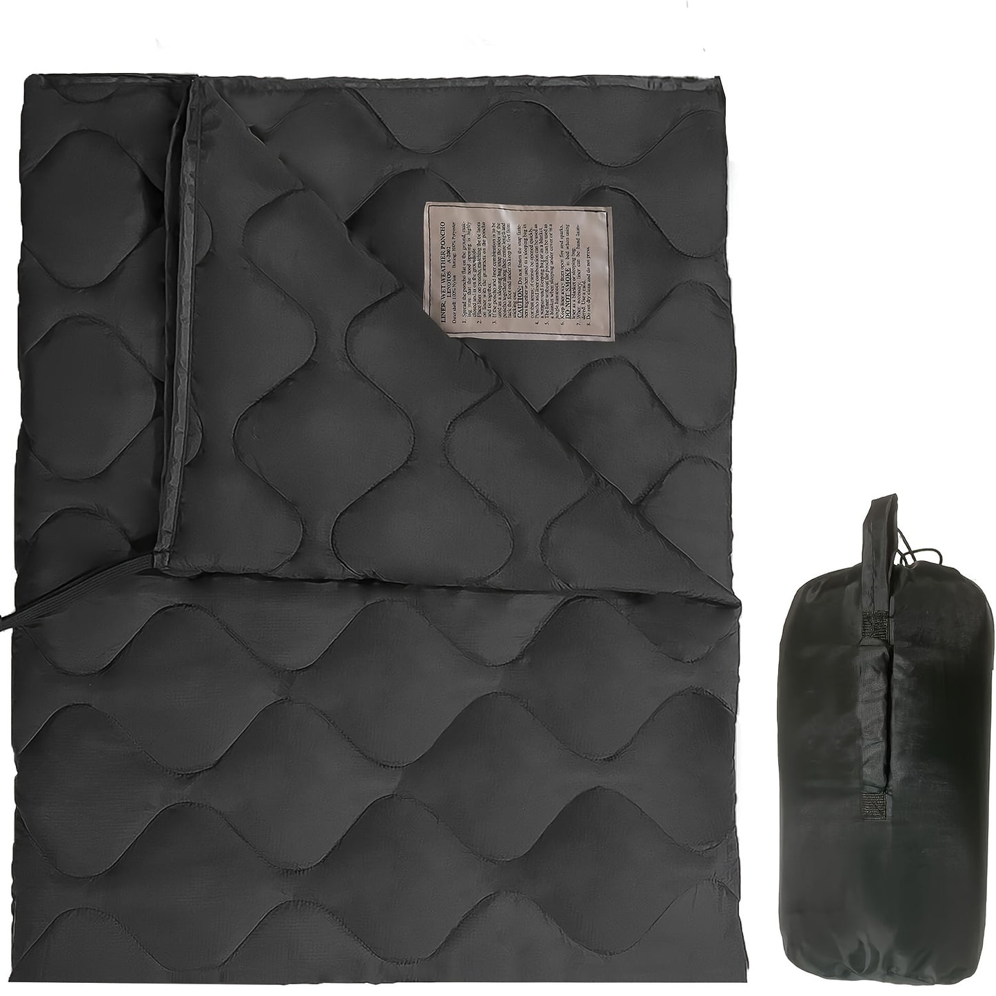 LENOTOS Woobie Blanket Insulated Rain Poncho Liner for Hiking