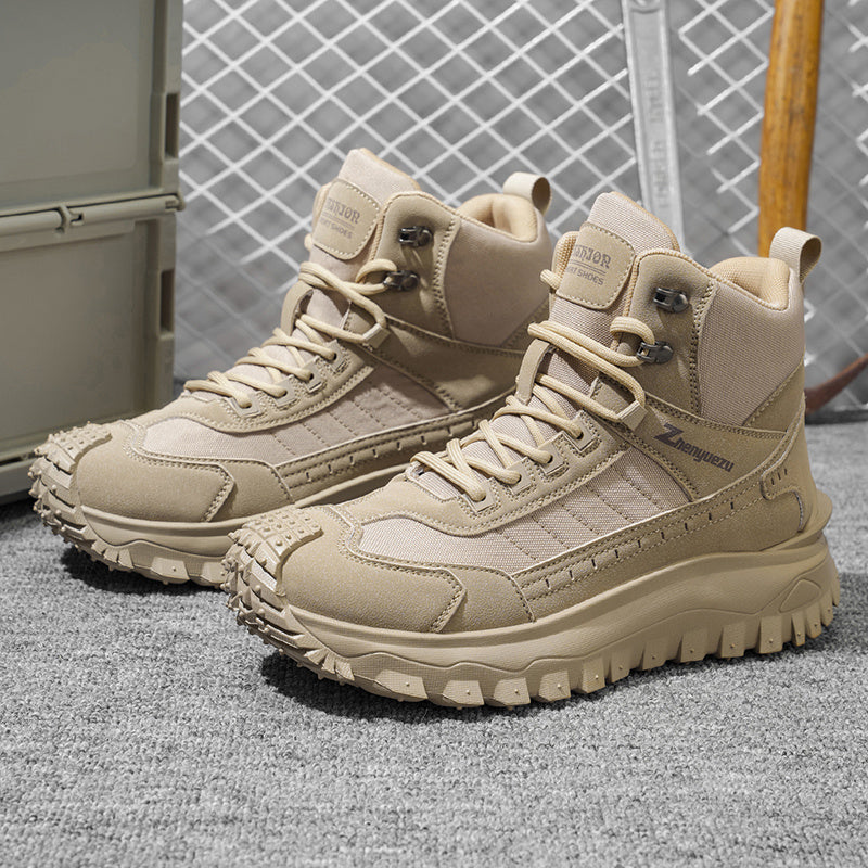 Zhenyuezu All Season High Top Hiking Boots Lightweight Comfort