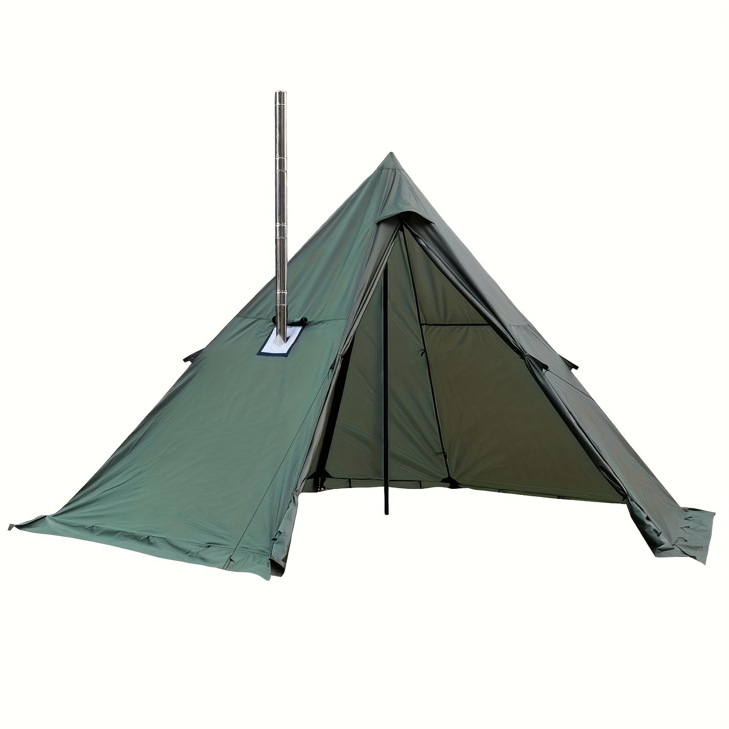 Tipi Camping Tent All-Season 3-4 Person With Stove Jack