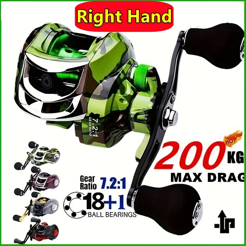High Efficiency strong drag Metal baitcasting Reel