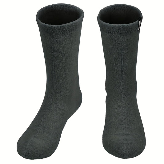 AIBEANIE Men Hiking Fleece Boot Socks Military Liner