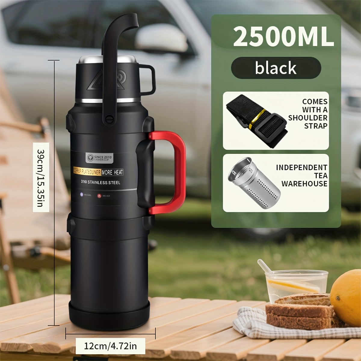 Insulated 316 Stainless Steel bottle For Outdoor Travel