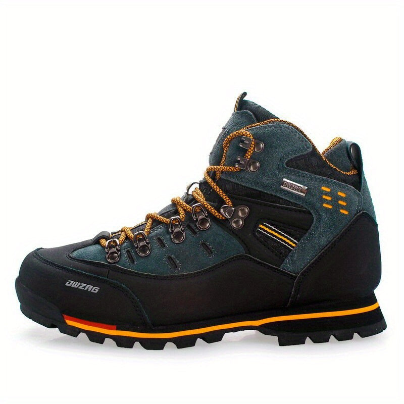 DWZRG Men's High-Ankle Hiking Boots All-Terrain Non-Slip Traction