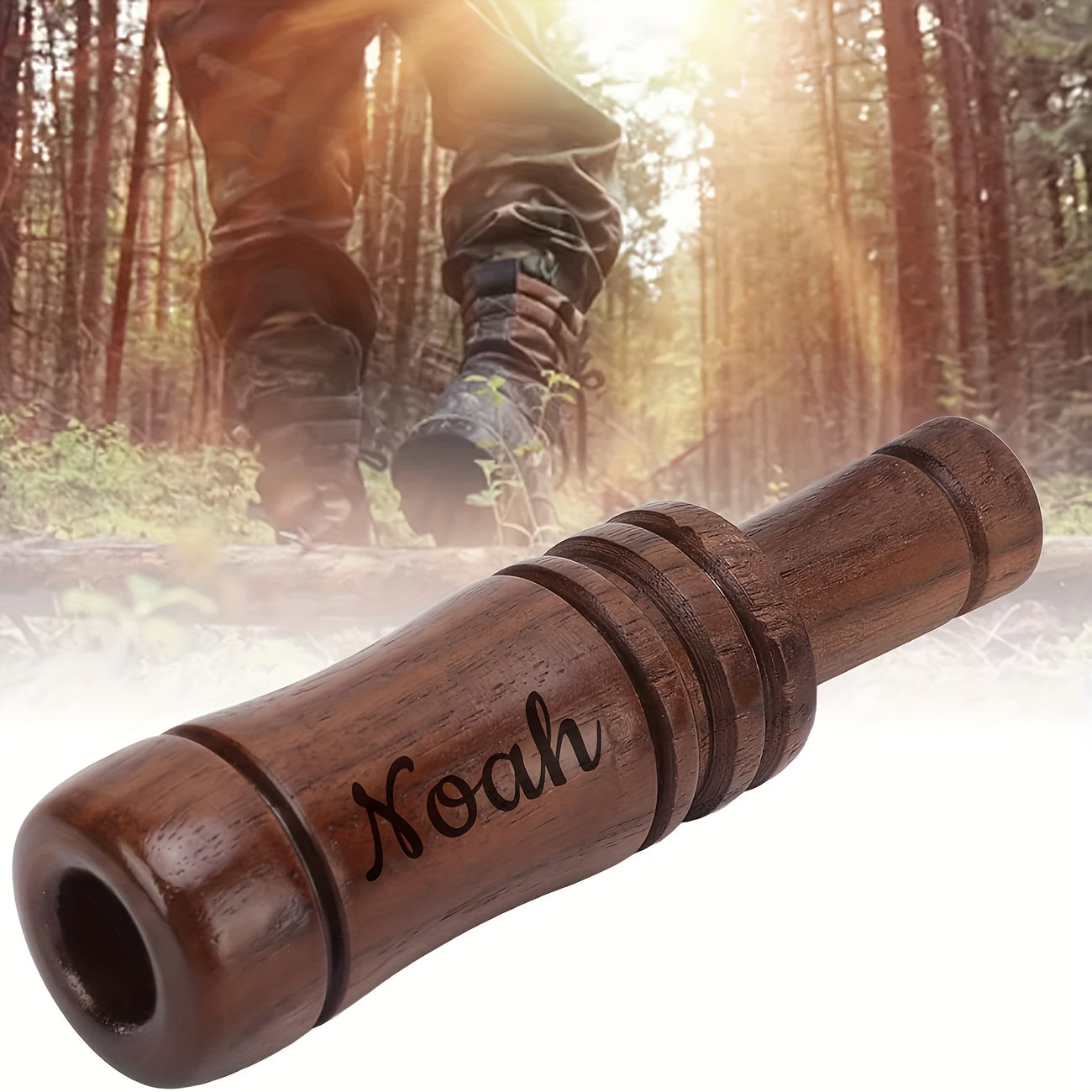 Wood Duck Call Mallard Whistle Carved Wooden Hunting