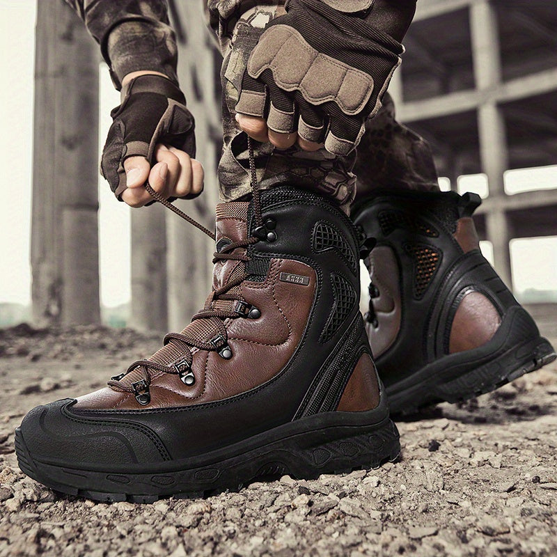 Men' s Tactical Boots Training Boots Motorcycle Boots Snow Boots Outdoor Adventure Tactical Combat Shoes Jungle Hiking Boots