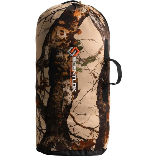 Scent Compatible Hunting Duffel Bag Compatible for Camo Gear - Heavy-Duty Odor Elimination Storage Pack with Closure, Grab Straps & Carbon Technology - Outdoor Hunting & Fishing Equipment Bag