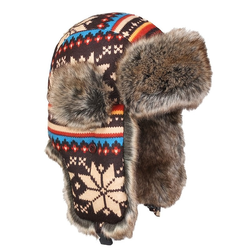 Unisex Winter Hat With Fast Buckle For Outdoor Use