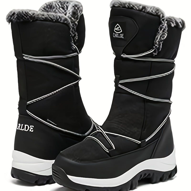 EARLDE Women's Waterproof Winter Snow Boots Lightweight Anti Slip Warm
