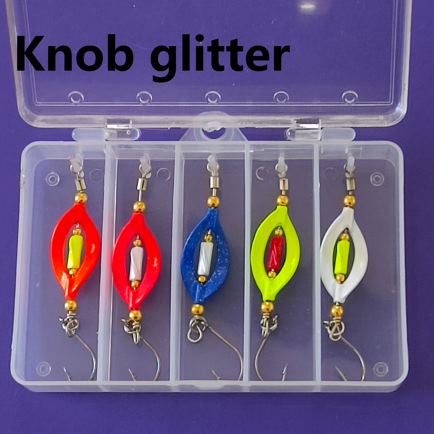 Zinc Alloy Five Spoon Lures Set For Trout And Bass With UV