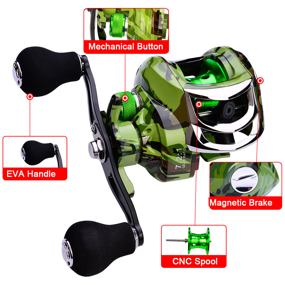 High Efficiency strong drag Metal baitcasting Reel
