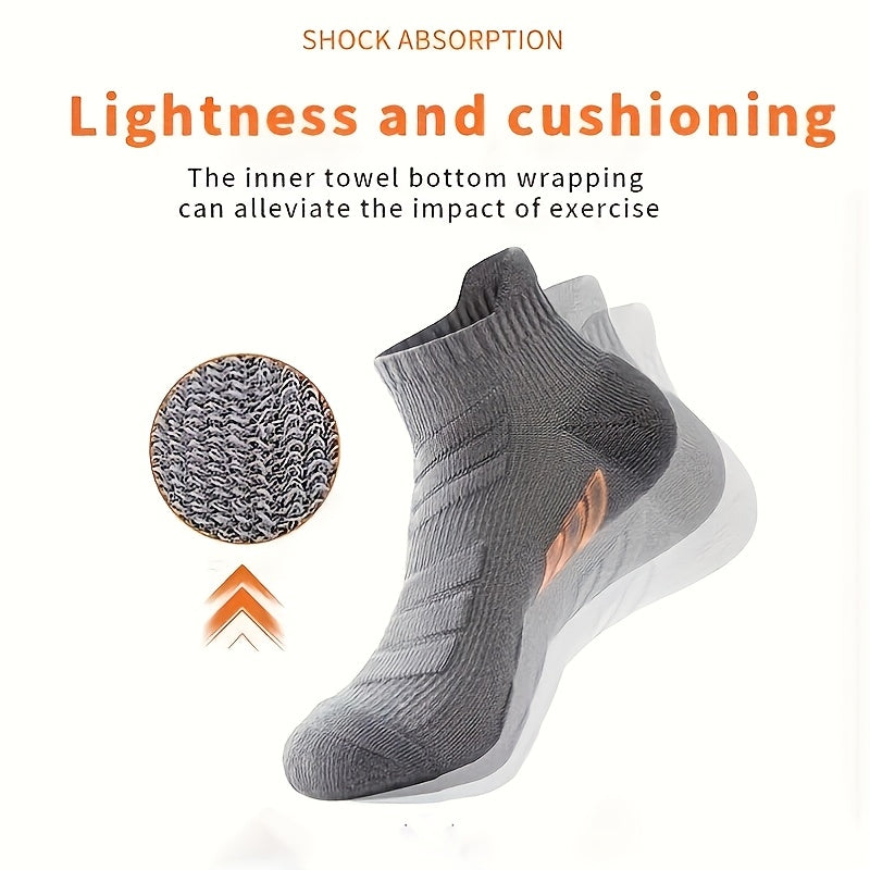Men's Sports Socks Pack With Ankle Support For Running Basketball