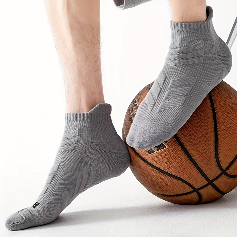 Men's Sports Socks Pack With Ankle Support For Running Basketball