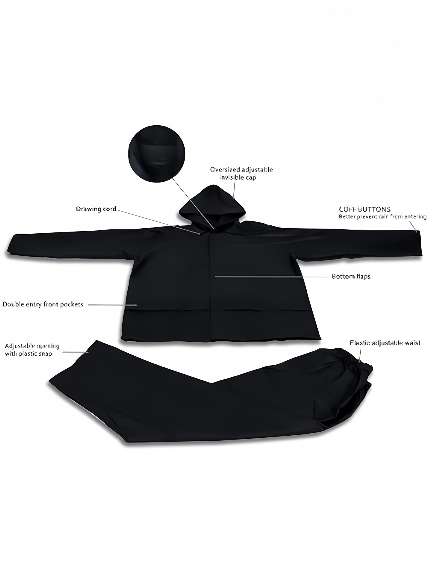 Ultra Lite Waterproof Rain Suit Pants For Men And Women