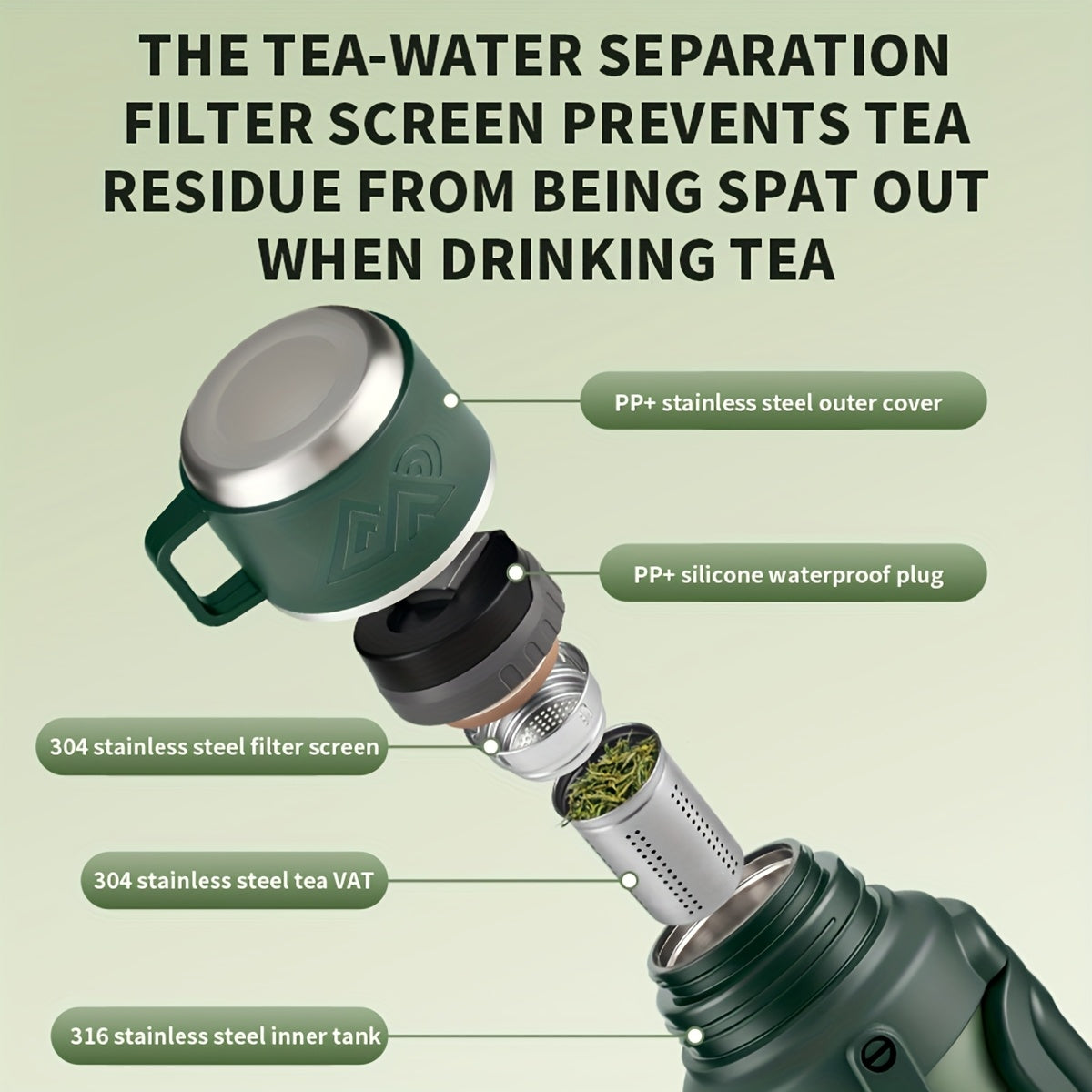 Insulated 316 Stainless Steel bottle For Outdoor Travel