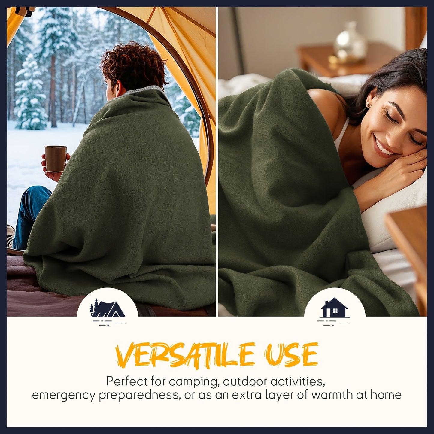 Merino Wool Bed Blanket Cozy Fleece Throw For All Seasons