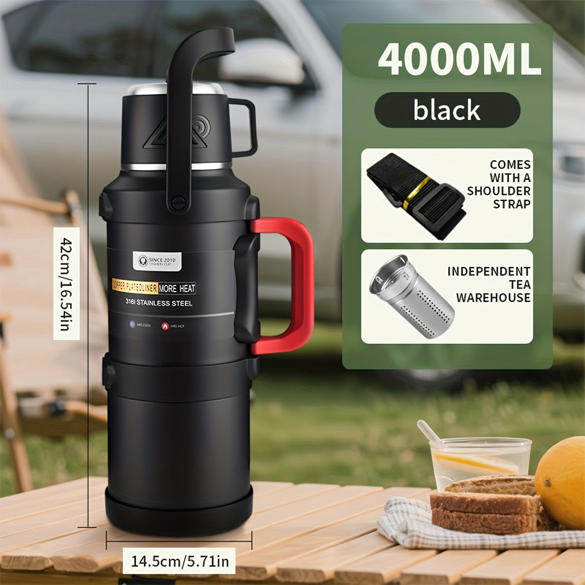 Insulated 316 Stainless Steel bottle For Outdoor Travel
