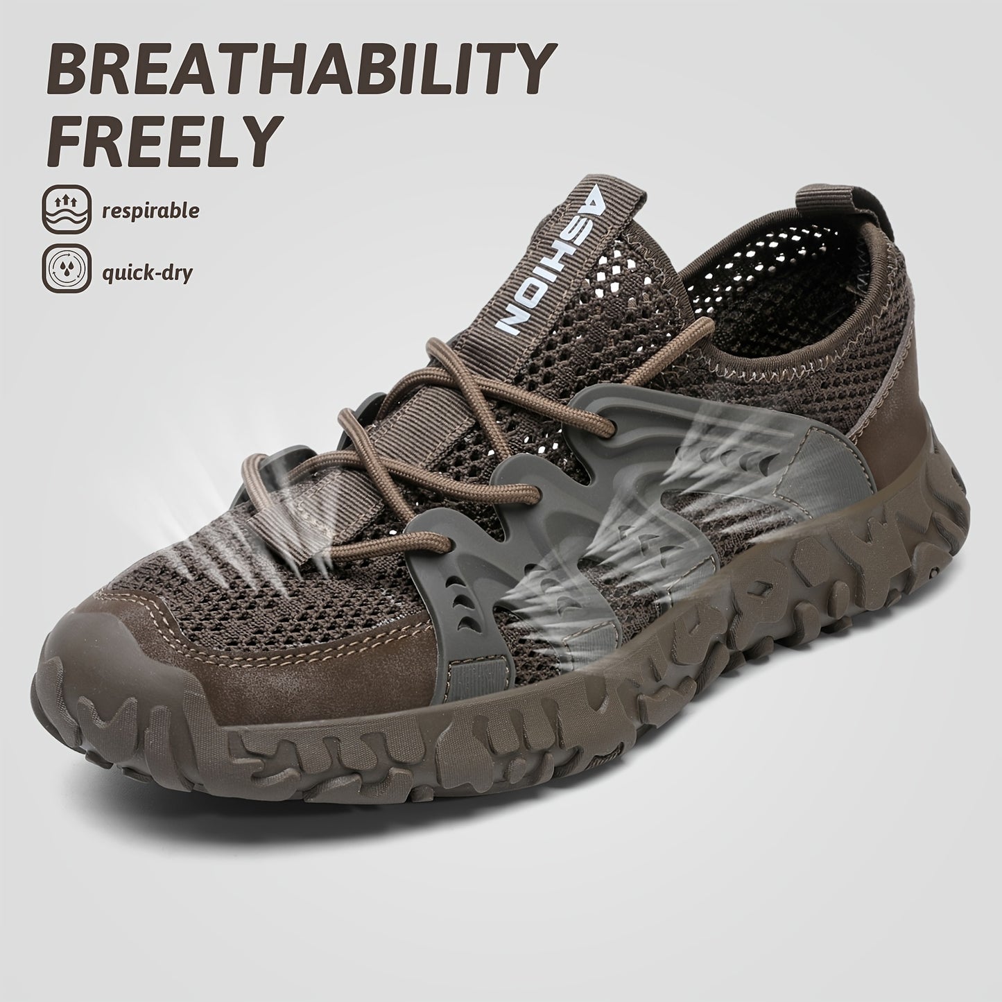 LITTLEPLUM Men Hiking Sandals Slip On Outdoor Footwear